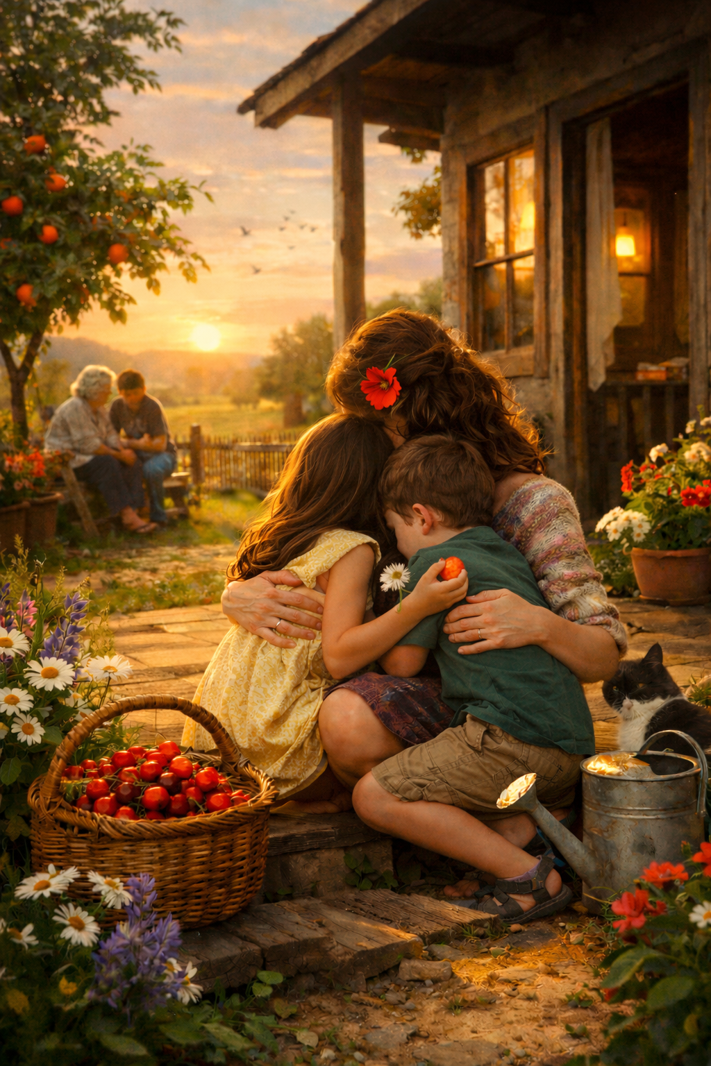 Flores do mato e frutos do quintal